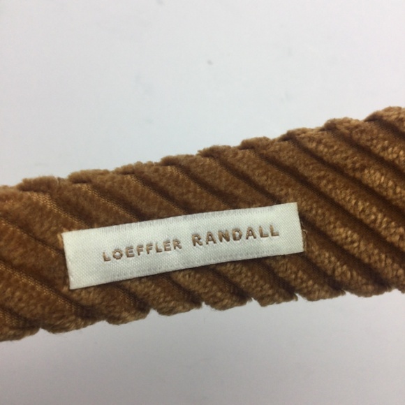 NWOT Loeffler Randall Bette Tan Corduroy Padded Headband - Picture 6 of 6